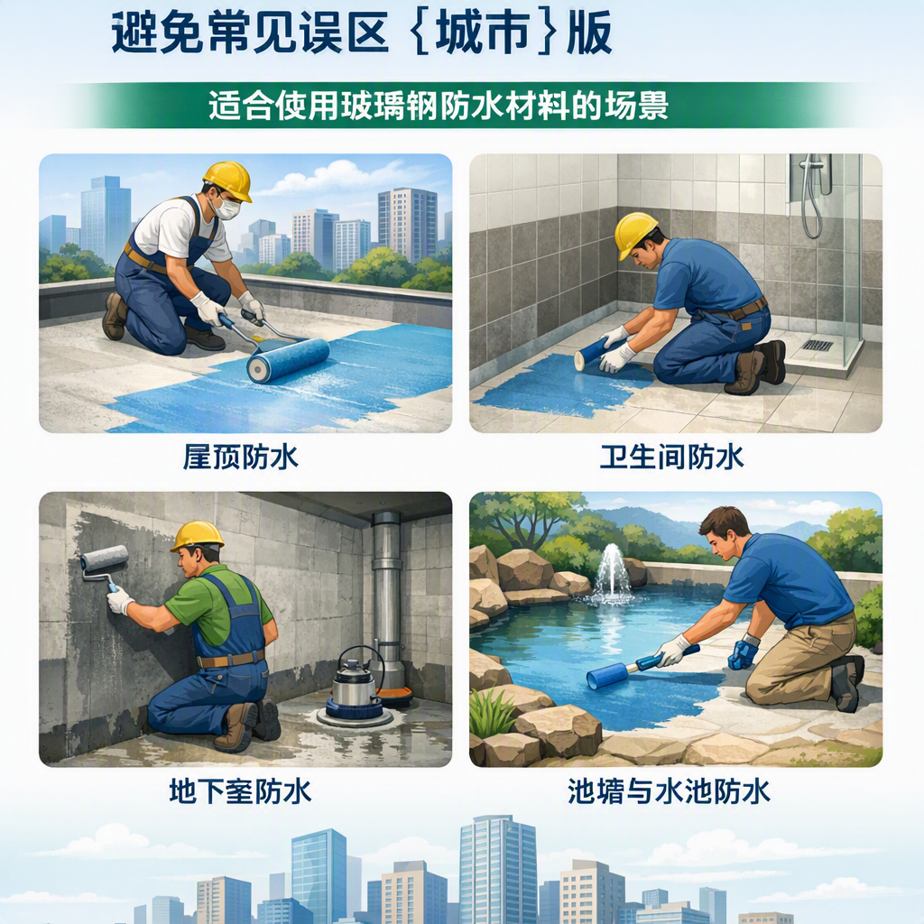 玻璃钢防水材料施工注意事项,避免常见误区 成都 版