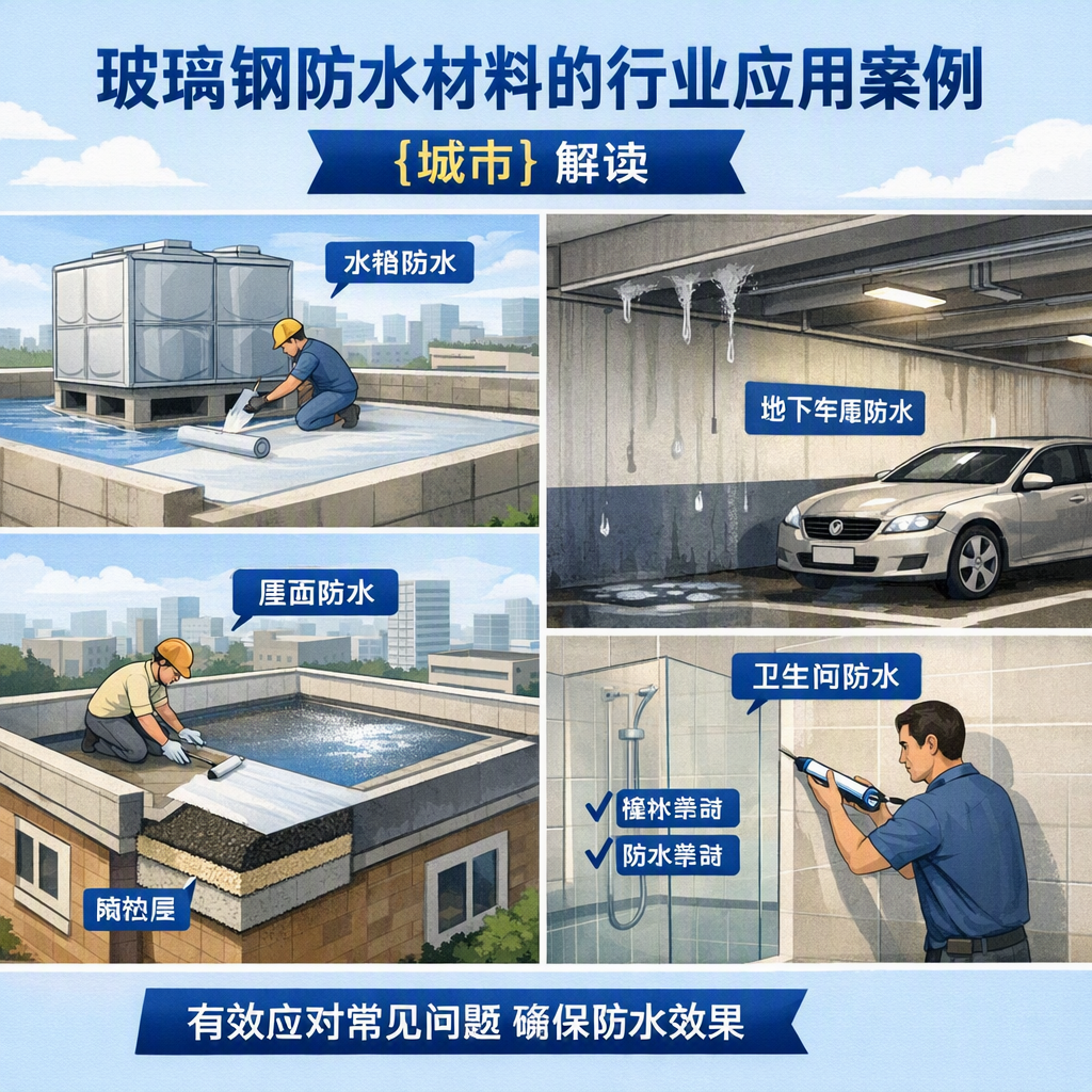 玻璃钢防水材料的行业应用案例,成都解读